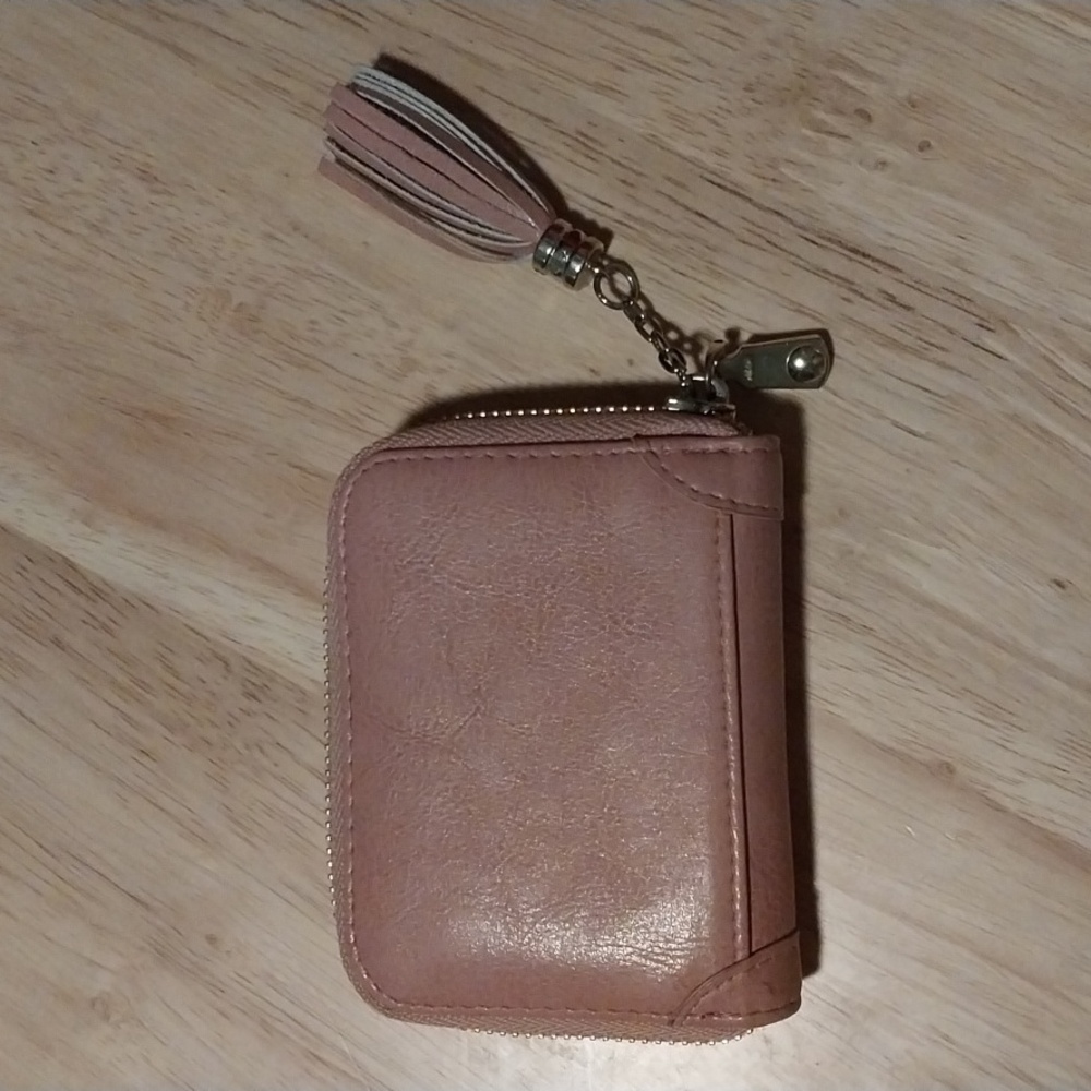 Pink Wallet With Tassel